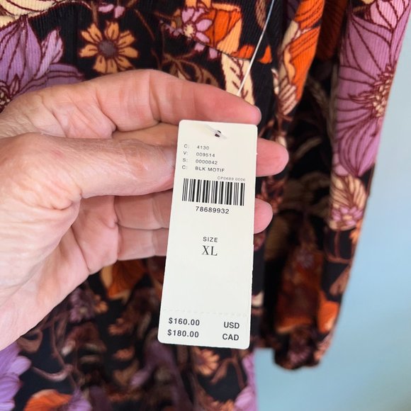 Pilcro Tiered Corduroy Dress, NWT, SZ XL - Picture 5 of 7